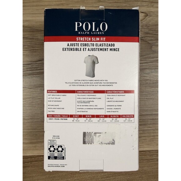 3 Pack Polo Ralph Lauren Classic Fit Crew Neck Shirt BLACK Size New In Box Large - Picture 5 of 5